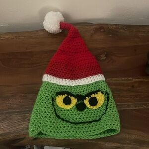 Handmade Crochet Grinch Christmas Hat | Kids Holiday Beanie | One of a Kind